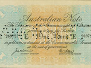 Photo of An 'emergency issue' of the one pound note, which came to be known as the Rainbow Note, was circulated in 1914.