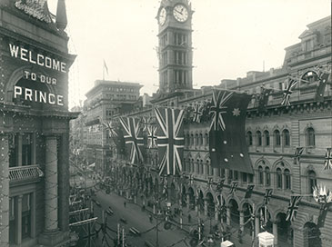 'Welcome to our Prince' is shown on the outside of a building.