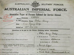 War Service Record