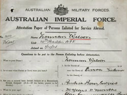 War Service Record