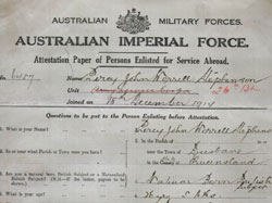 War Service Record