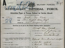 War Service Record