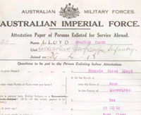 War Service Record